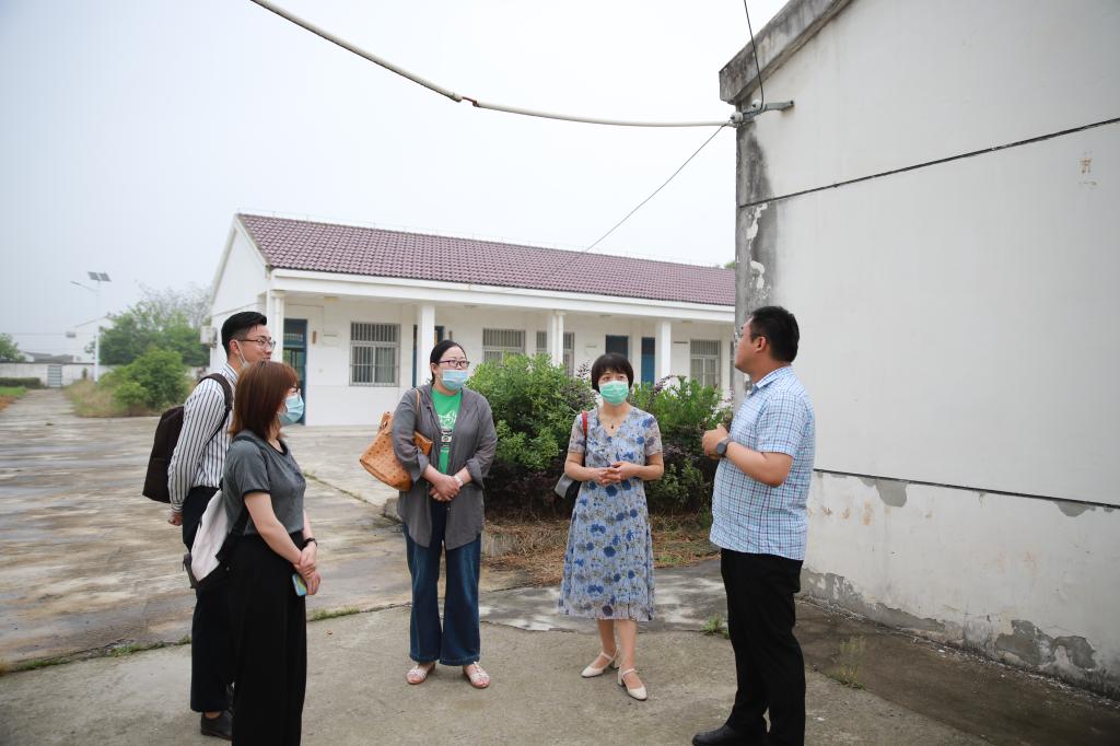 在和县历阳镇组织委员马宁的带领下,一行人首先前往龙华小学进行考察
